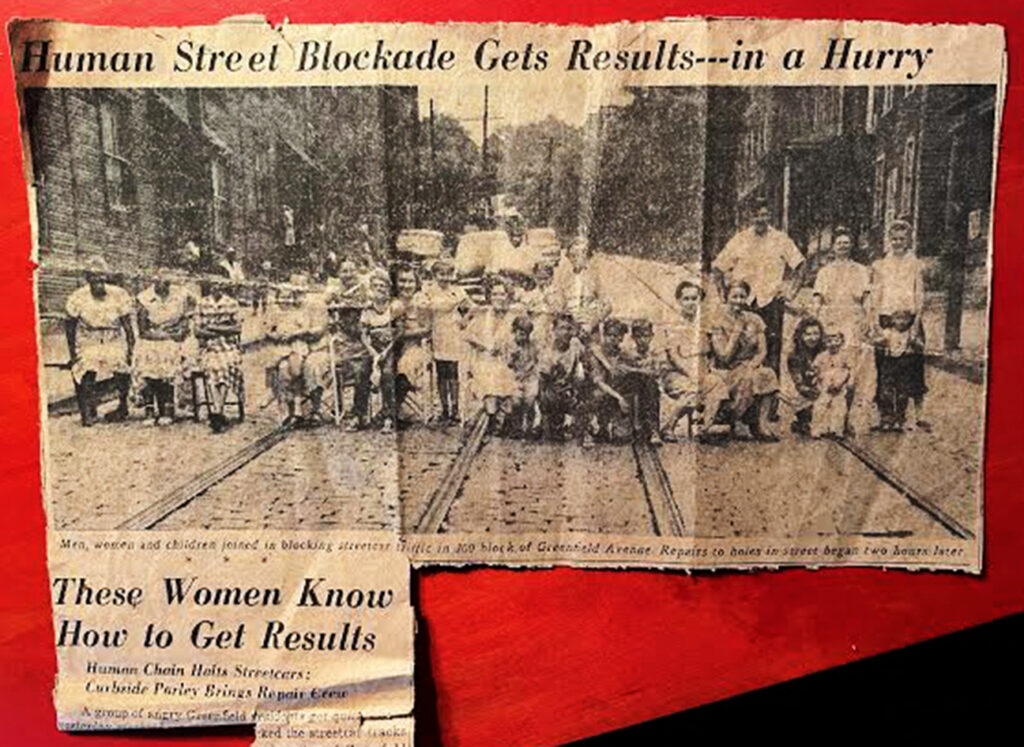 A newspaper clipping about the 1948 blockade. Photo courtesy of Ray Gerard