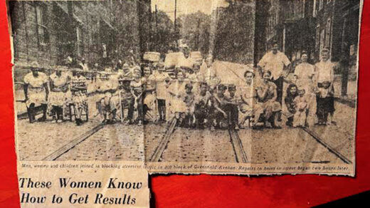 A newspaper clipping about the 1948 blockade. Photo courtesy of Ray Gerard